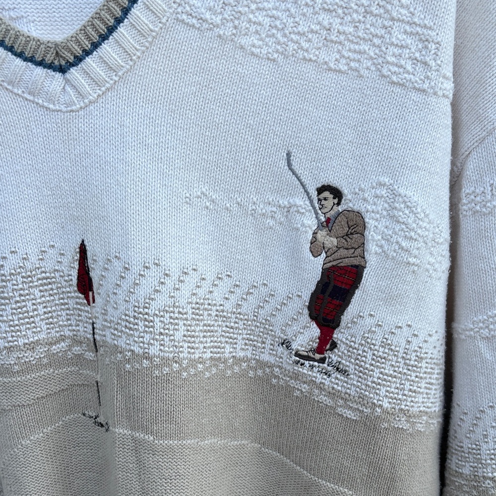 Vintage Pinnacle Collection golf sweater size XXL (fits XL) - Picture 4 of 8